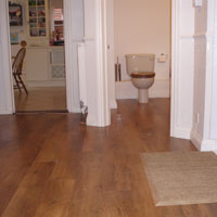 Hallway and bathroom karndean flooring