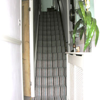 Brockway Stripe carpet on stairs