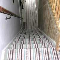 Brockway Stripe carpet on stairs