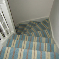 Modern Stripe carpet stairs