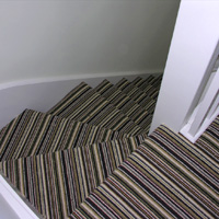 Stripe Carpet on stairs